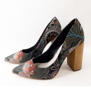 1. State Valencia Heels Block Heel Pumps Size 7